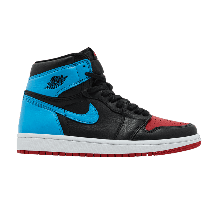 Wmns Air Jordan 1 High OG 'NC to Chi' Black/Dark Powder Blue/Gym Red