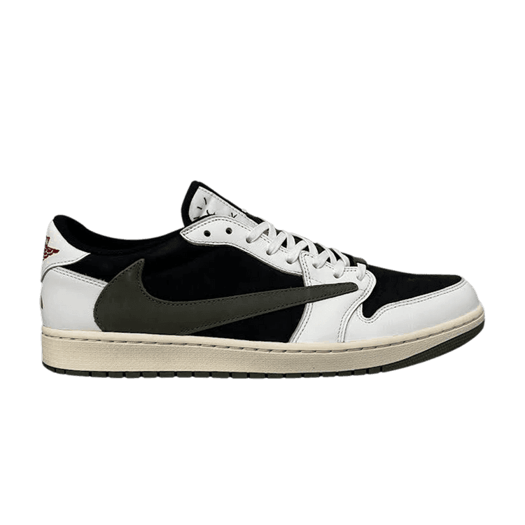 Travis Scott x Wmns Air Jordan 1 Retro Low OG SP 'Olive' Friends & Family Sail/University Red/Black/Medium Olive