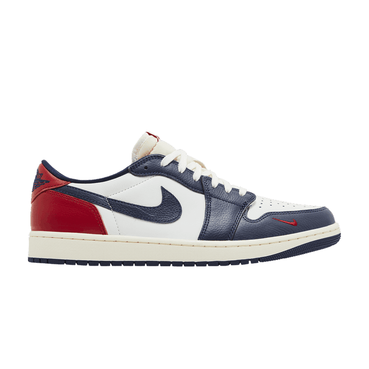 Air Jordan 1 Retro Low OG 'Howard University' White/Gym Red/Midnight Navy/Neutral Grey/Sail/Muslin