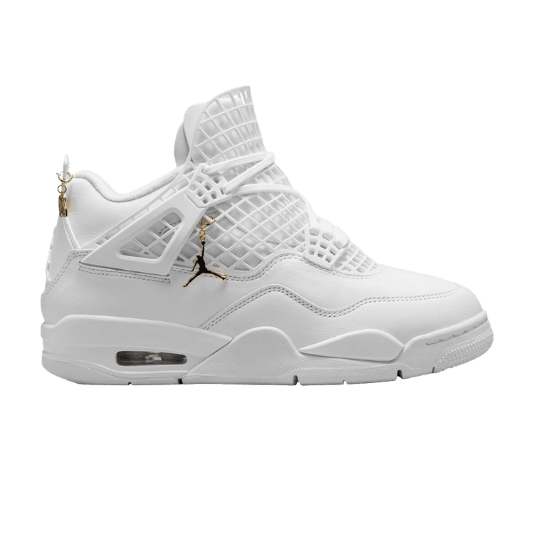 Wmns Air Jordan 4 Retro 'Net - White' White/Phantom/Metallic Gold