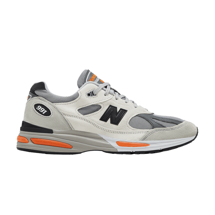 New Balance 991v2 Made in England 'Winter Flare' Pelican/Abbey Stone/Persimmon Orange