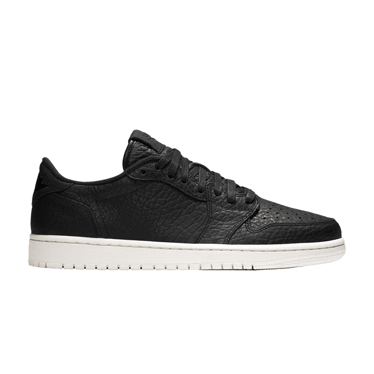 Air Jordan 1 Retro Low Swooshless 'Black' 2025 Black/Black/Sail