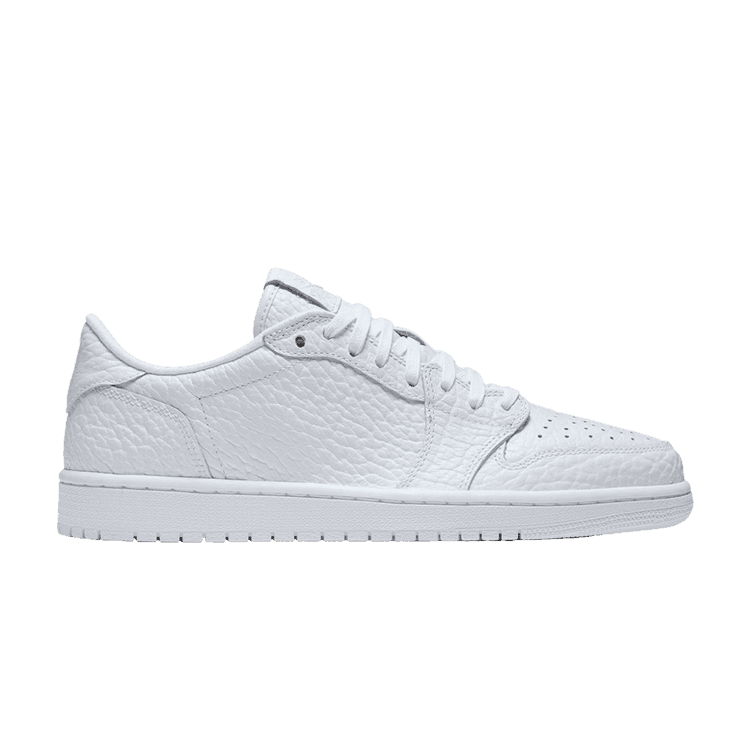 Air Jordan 1 Retro Low Swooshless 'Triple White' 2025 White/White/White