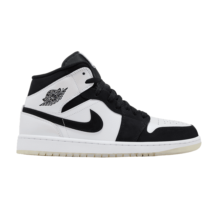 Air Jordan 1 Mid SE 'Diamond' White/Black/Multi-Color