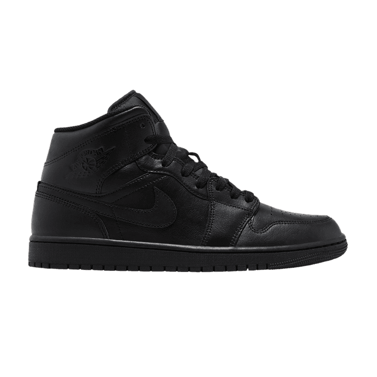 Air Jordan 1 Mid 'Triple Black' 2022 Black/Black/Black