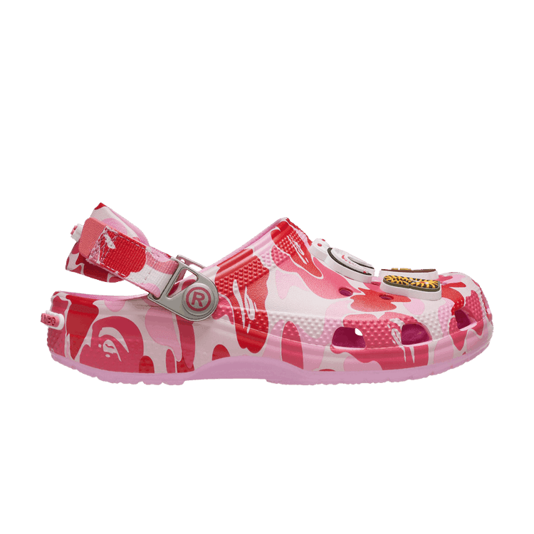 BAPE x Crocs Classic Clog Kids 'ABC Camo - Pink' Pink