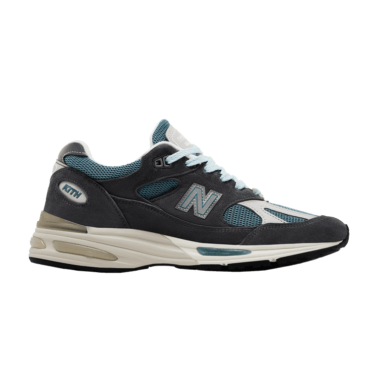 Kith x New Balance 991v2 Made in England 'Osaka Pack' Asphalt/Lead/Oyster Mushroom