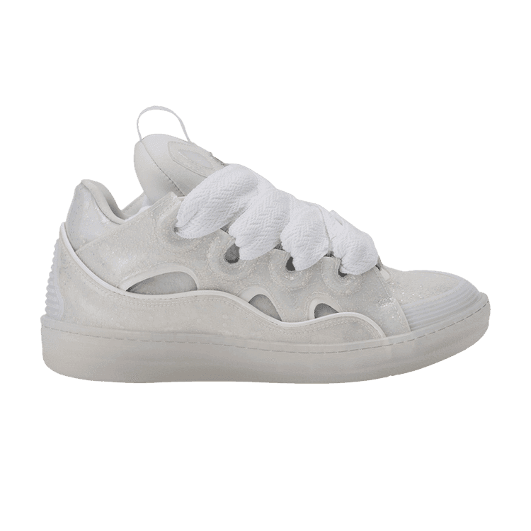 Lanvin Curb Sneakers 'Glitter Effect - Triple White' White/White