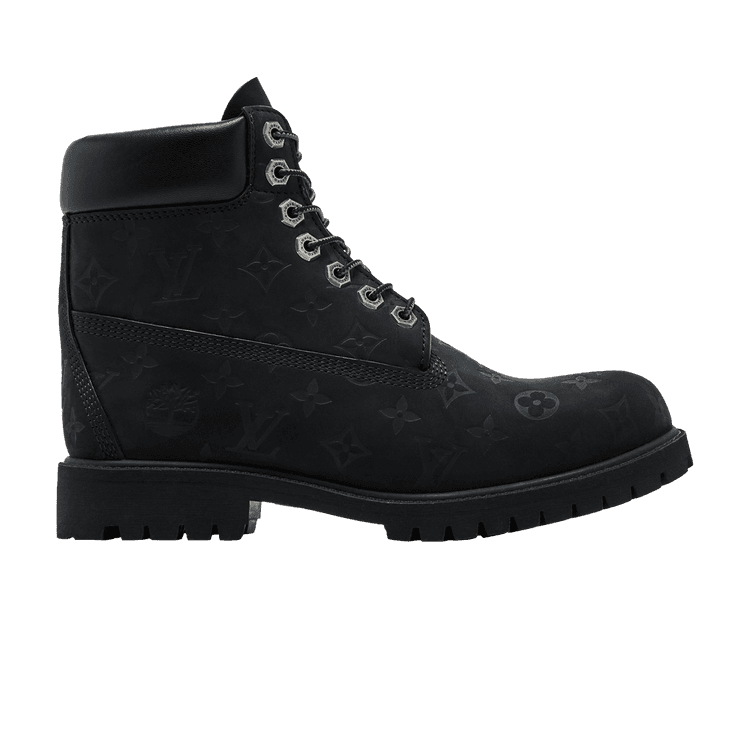 Louis Vuitton x Timberland 6 Inch Ankle Boot 'Embossed Monogram - Black' Black