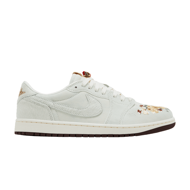 Air Jordan 1 Low OG 'Chinese New Year' 2026 Football Grey/Sail/Sail/Light Chocolate/Metallic Gold