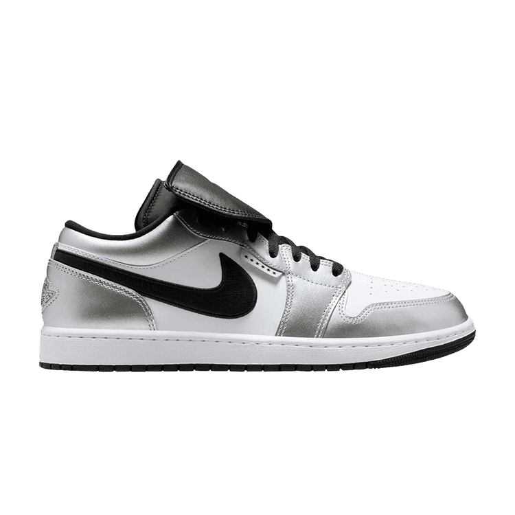Air Jordan 1 Tiempo Low 'Metallic Silver' White/Black-Metallic Silver