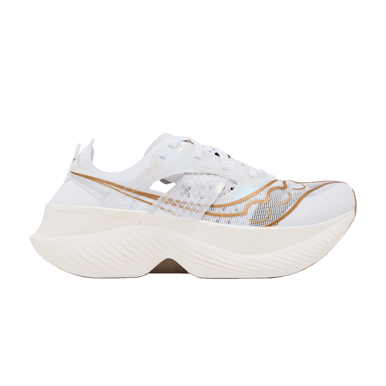 Saucony Wmns Endorphin Elite 'White Gold' White/Gold