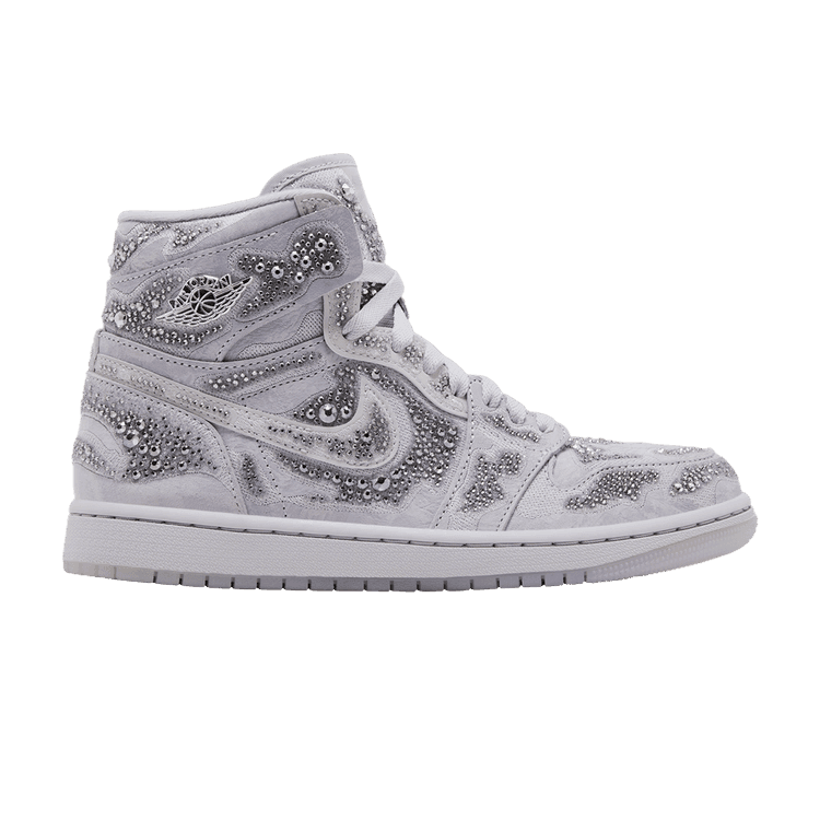 Swarovski x Wmns Air Jordan 1 High OG 'Vast Grey' Vast Grey/Vast Grey/Photon Dust