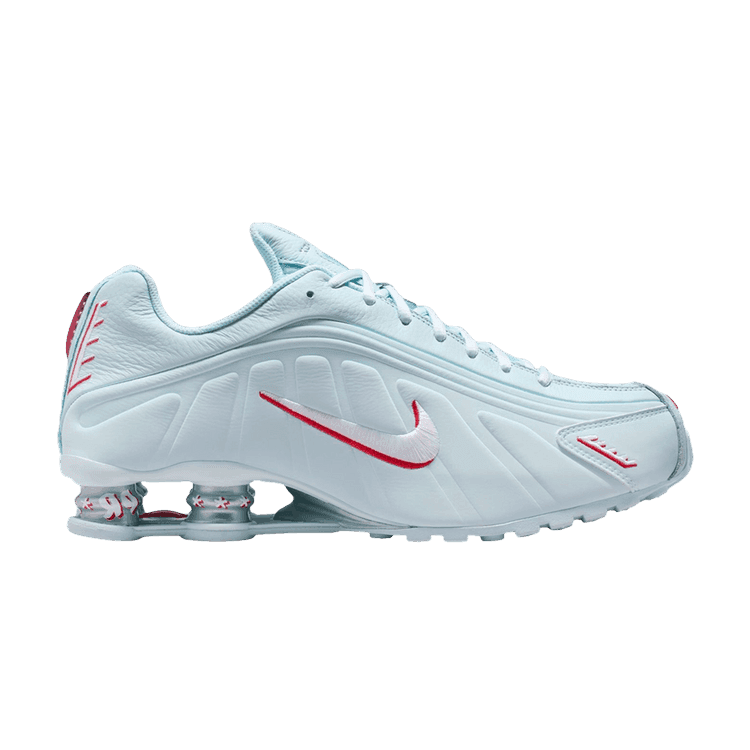 Nike Shox R4 'Puerto Rico' Glacier Blue/White-University Red-Metallic Silver