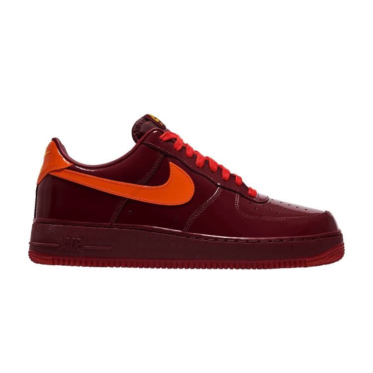 Nike Air Force 1 Low 'Patent Leather Dark Team Red' Dark Team Red/University Gold-Safety Orange-Challenge Red