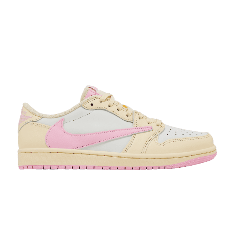 Travis Scott x Air Jordan 1 Retro Low OG 'Shy Pink' Muslin/Shy Pink-Sail-University Red