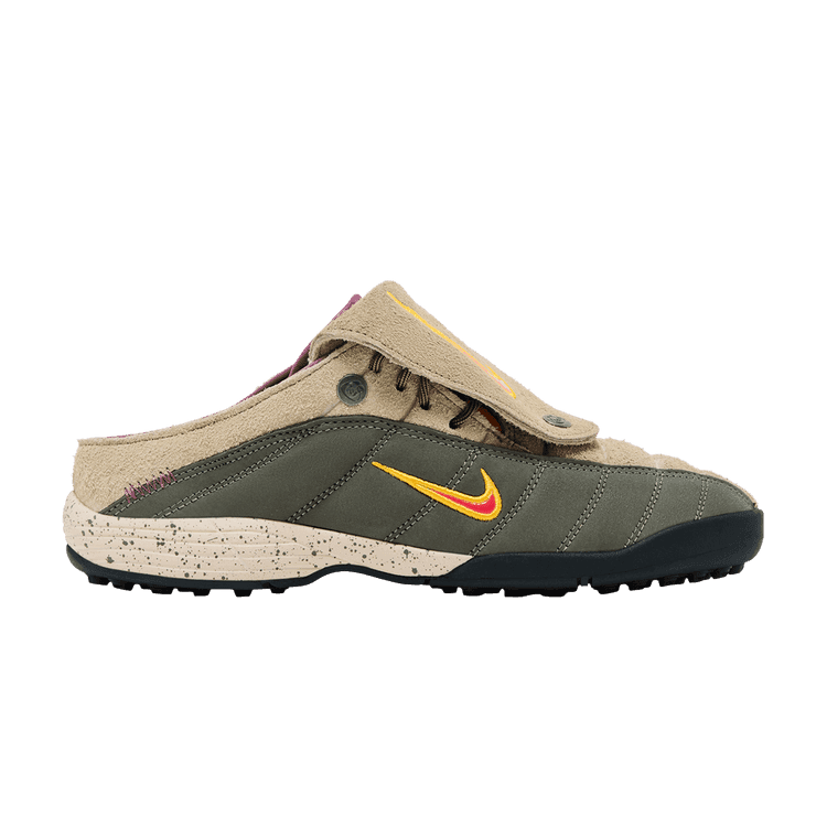 Kids Of Immigrants x Nike T-90 Mule 'Khaki University Gold' Khaki/University Gold-Fusion Red-Orange Horizon-Light Mulberry-Classic Olive
