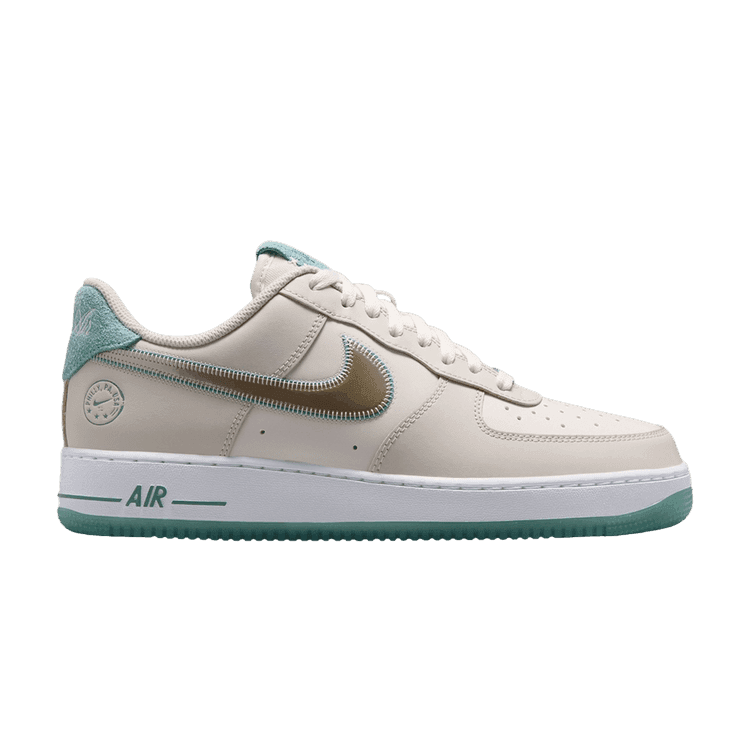 Nike Air Force 1 Low '07 'Philadelphia' Light Orewood Brown/Metallic Gold Silk-Phantom-Mineral Teal-Treasure Blue-Sail
