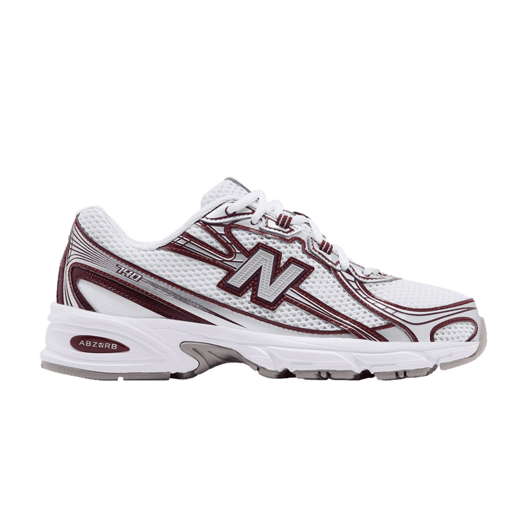 New Balance 740 'White Burgundy Silver' White/Burgundy/Silver